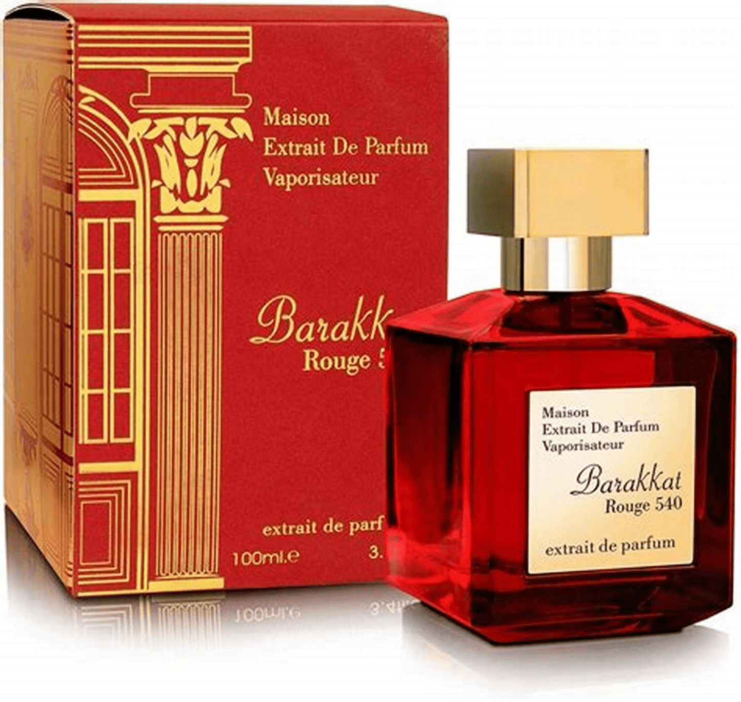 FRAGRANCE WORLD BARAKKAT ROUGE 540 RED EXTRAIT 100ML - Loon Traders